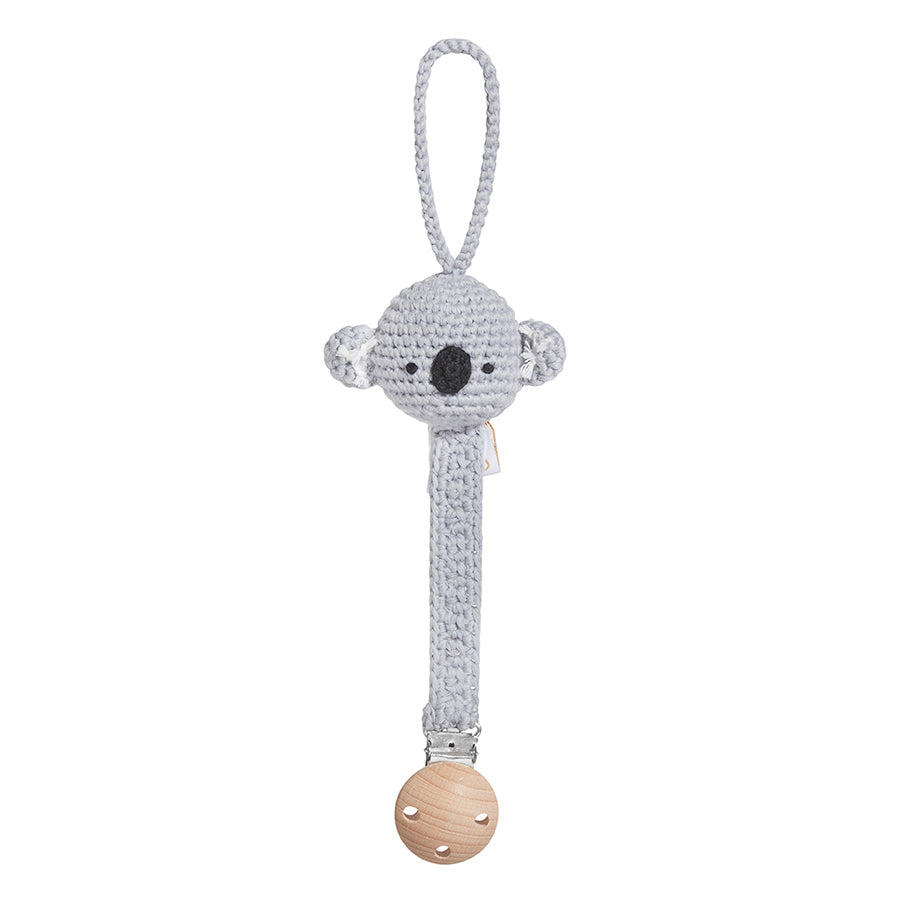 オーガニックコットン おしゃぶりクリップコアラ