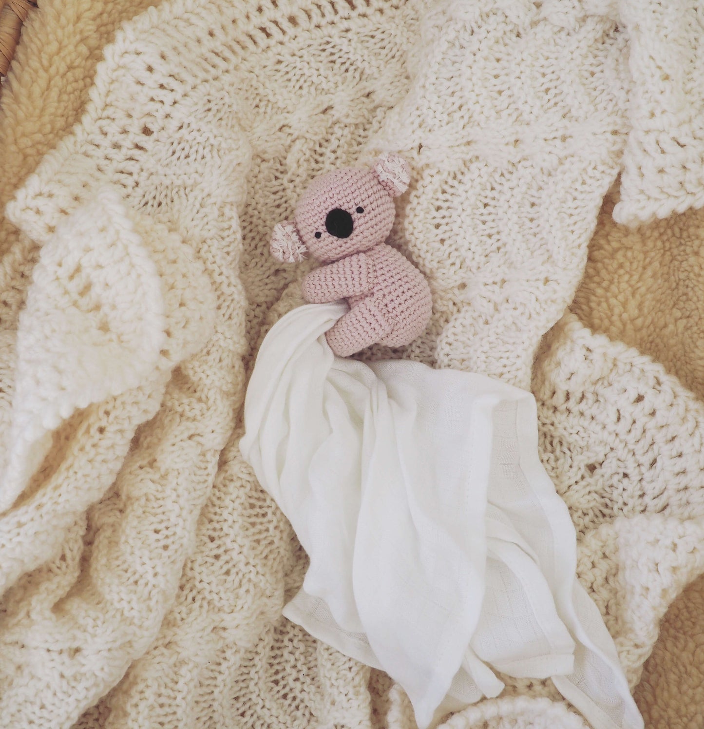 【寄り添うおもちゃシリーズ】ぬいぐるみ付きガーゼ コアラ